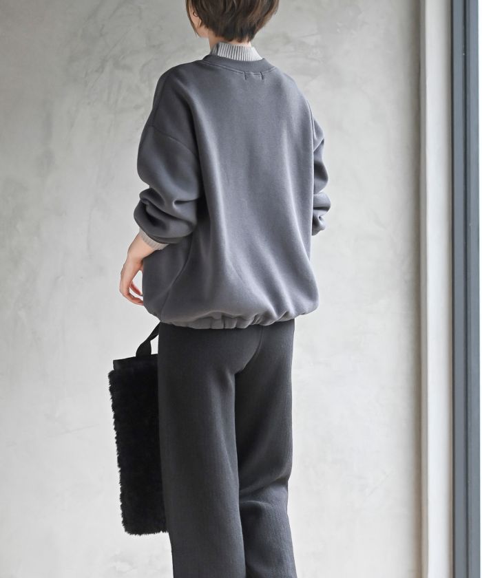 アールピーエス rps 裏起毛リブ使いドロストプルオーバー