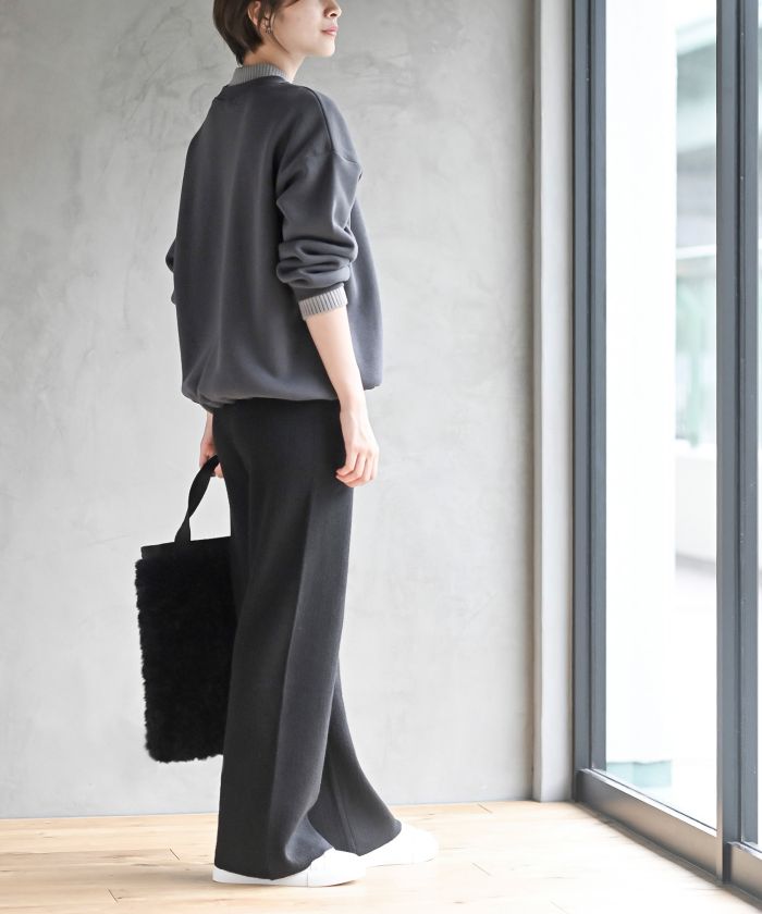 アールピーエス rps 裏起毛リブ使いドロストプルオーバー