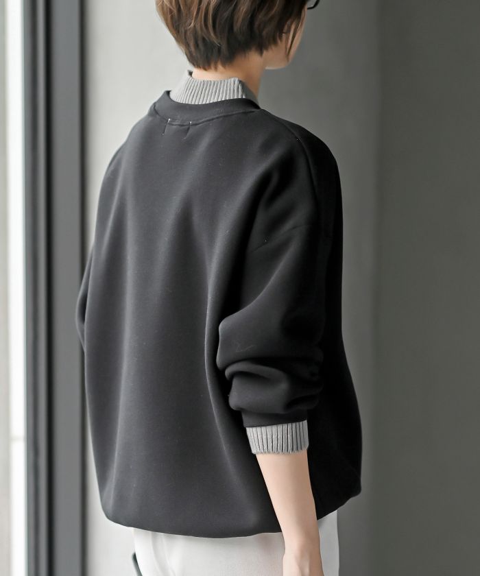 アールピーエス rps 裏起毛リブ使いドロストプルオーバー