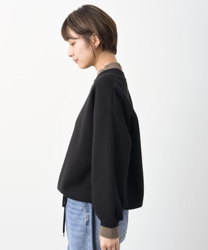 アールピーエス rps 裏起毛リブ使いドロストプルオーバー