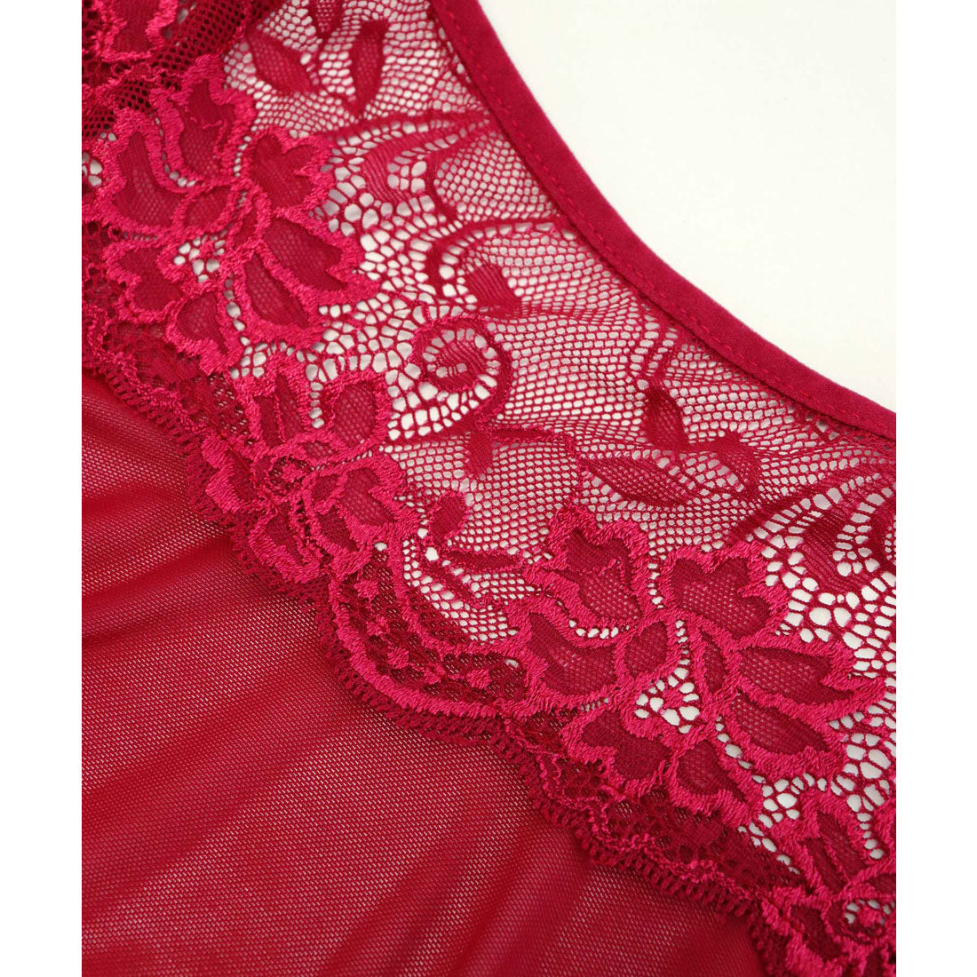 オシャレボ OSYAREVO 【ネット限定】ダブルリボン バックオープン フレアワンピース ランジェリー