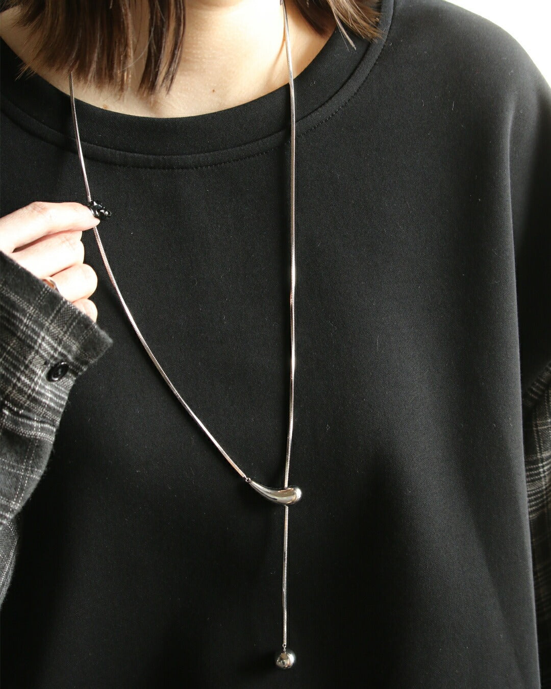 オトナ OTONA 好みで長さをアレンジ!ニュアンスチェーンネックレス (シルバー) シルバー