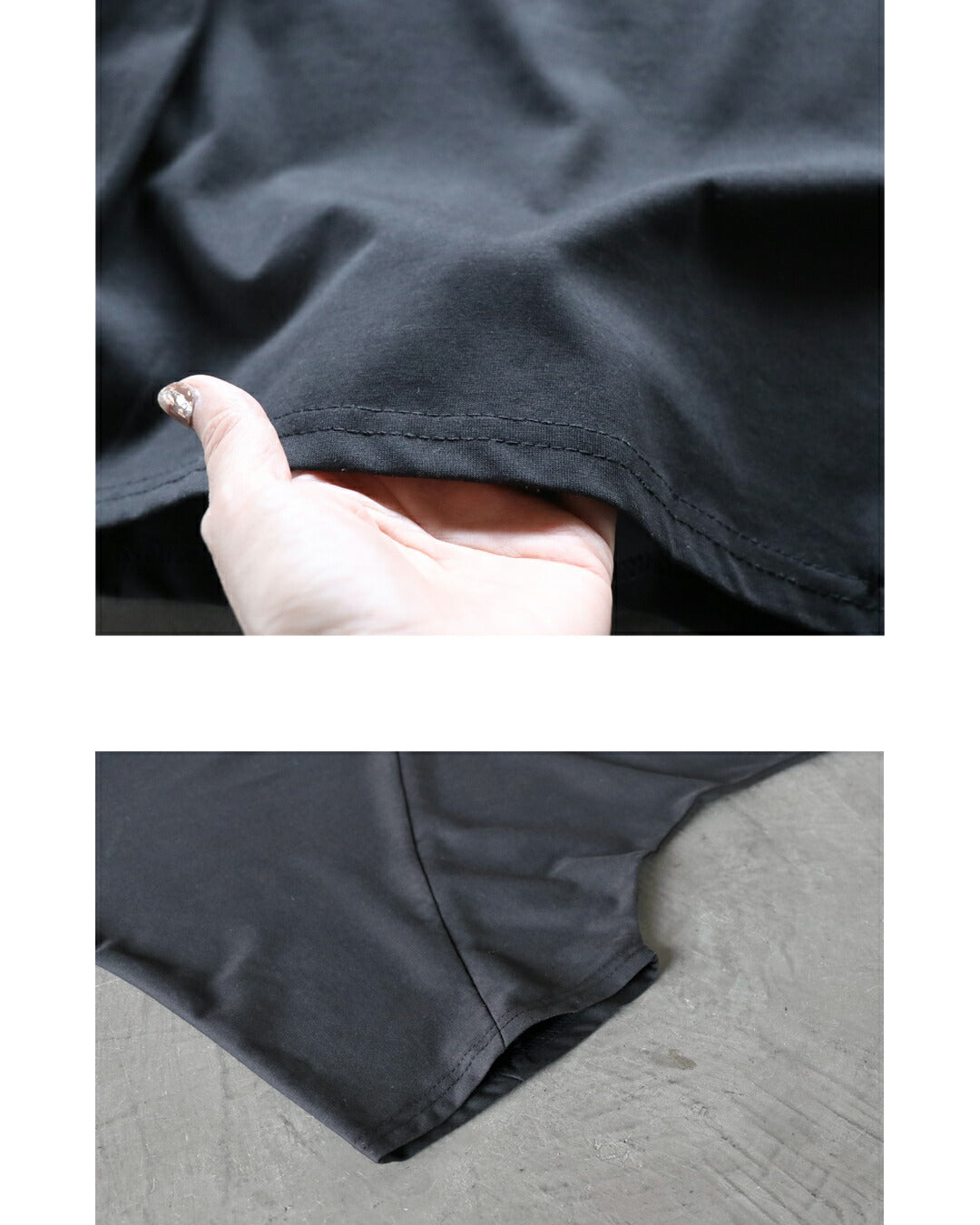 オトナ OTONA 「ラフだけど手抜きじゃない」 タック入りトップス (ブラック) ブラック