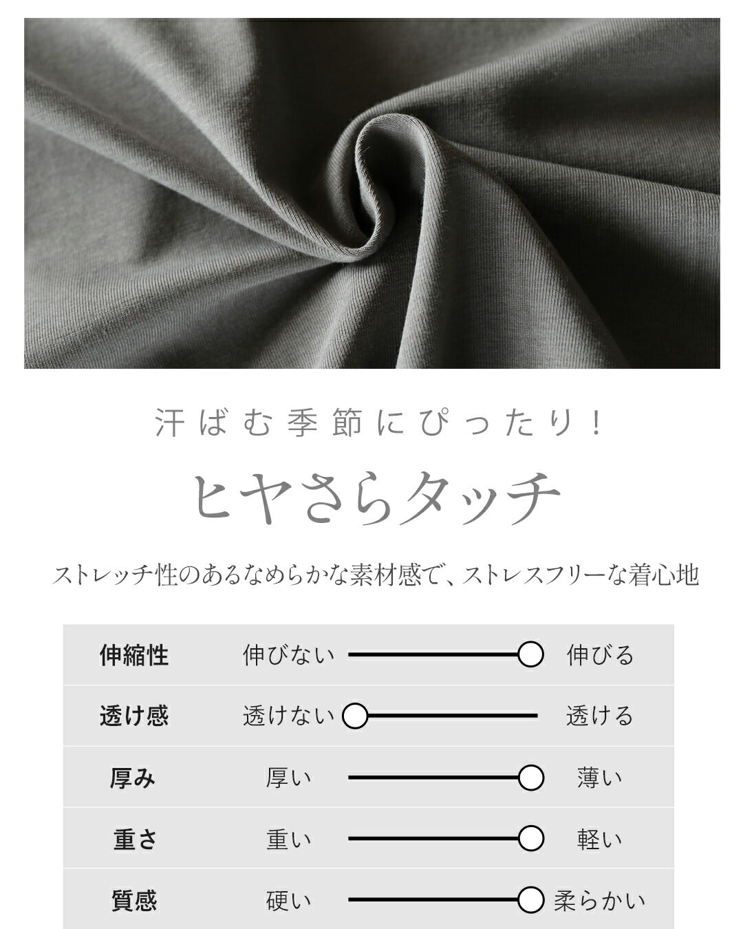 オトナ OTONA 接触冷感×UVカット機能付き リラックスバルーン袖ワンピース (グレー) グレー