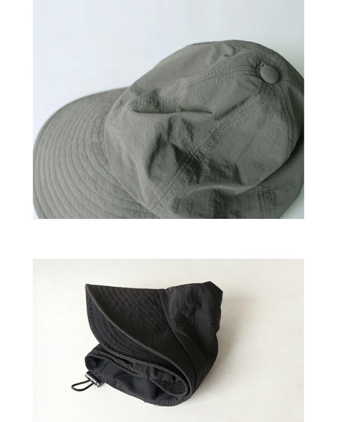 オトナ OTONA かぶるだけでー14℃!?ワイドバイザーUVキャップ (チャコールグレー) チャコールグレー