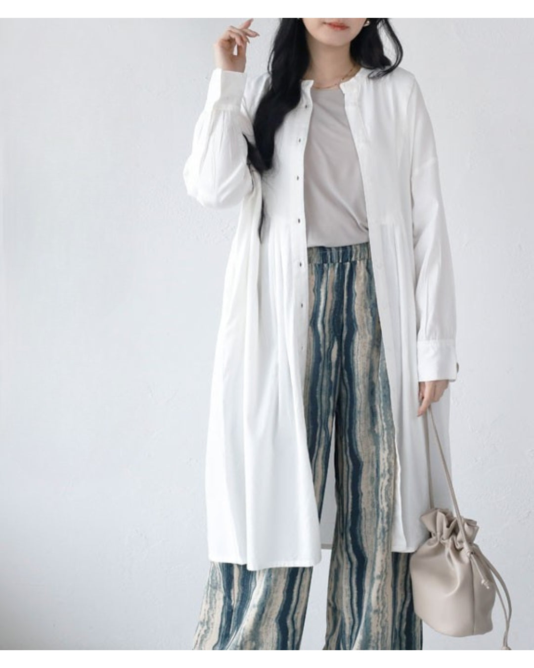 オトナ OTONA マニッシュでハンサムにきまるブザムシャツ (オフホワイト) オフホワイト