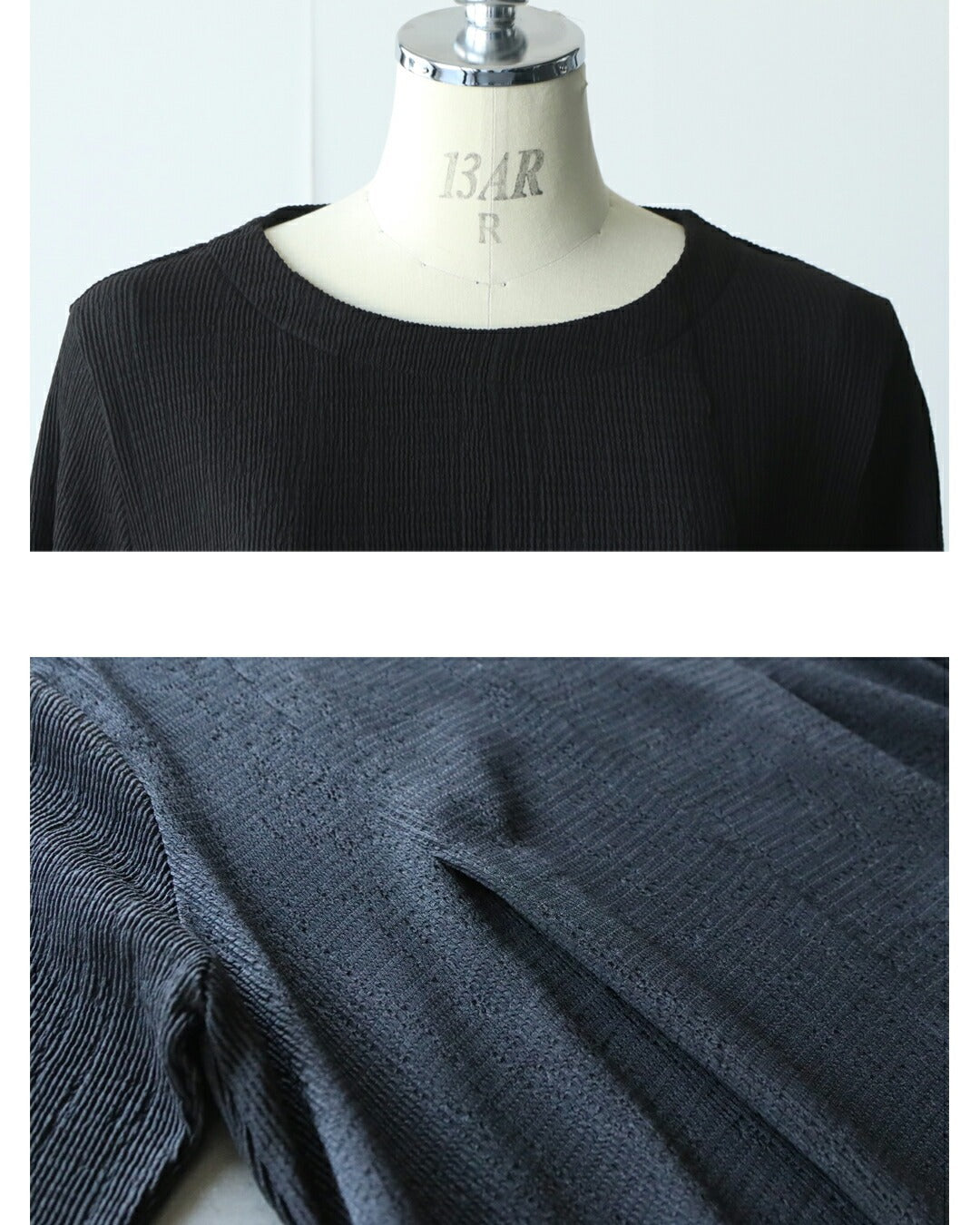 オトナ OTONA 無造作タックと落ち感が叶えるすっきり大人映え。 ゆったりタックワンピース (ブラック) ブラック