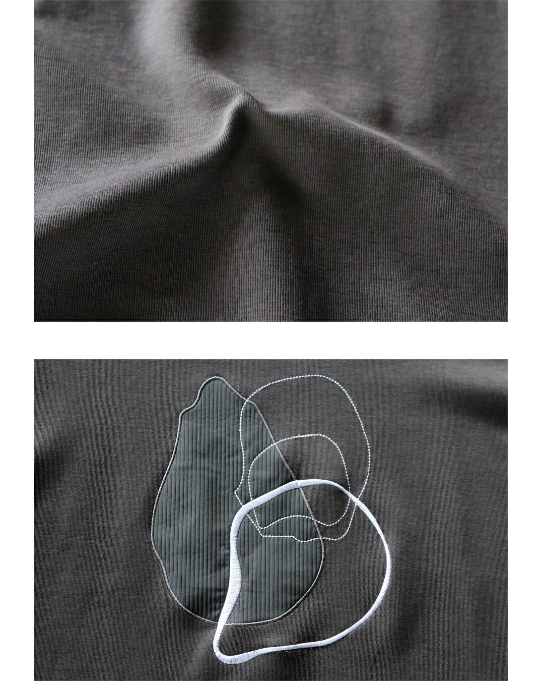 オトナ OTONA 遊び心と抜け感をプラスするゆるっとアート刺繍トップス (ベージュ) ベージュ