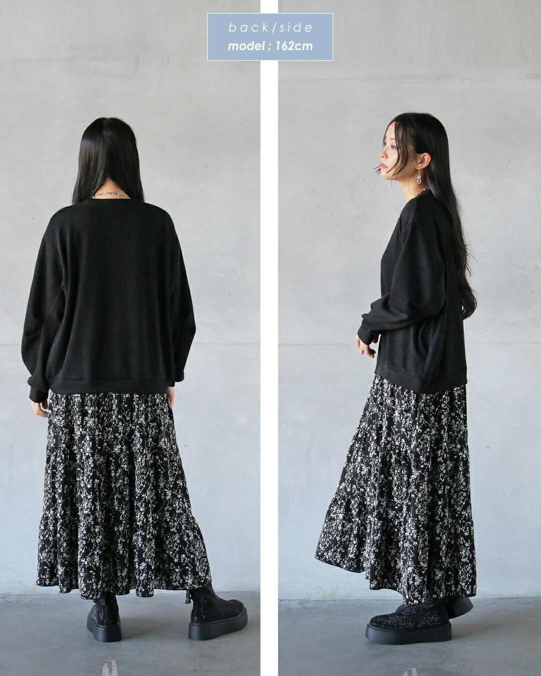 オトナ OTONA 1枚で大人可愛いコーデが完成!忙しい朝も頼れるドッキングワンピース (ブラック) ブラック