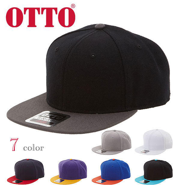 OTTO CAP #125-978 Wool Blend Flat Visor Snapback