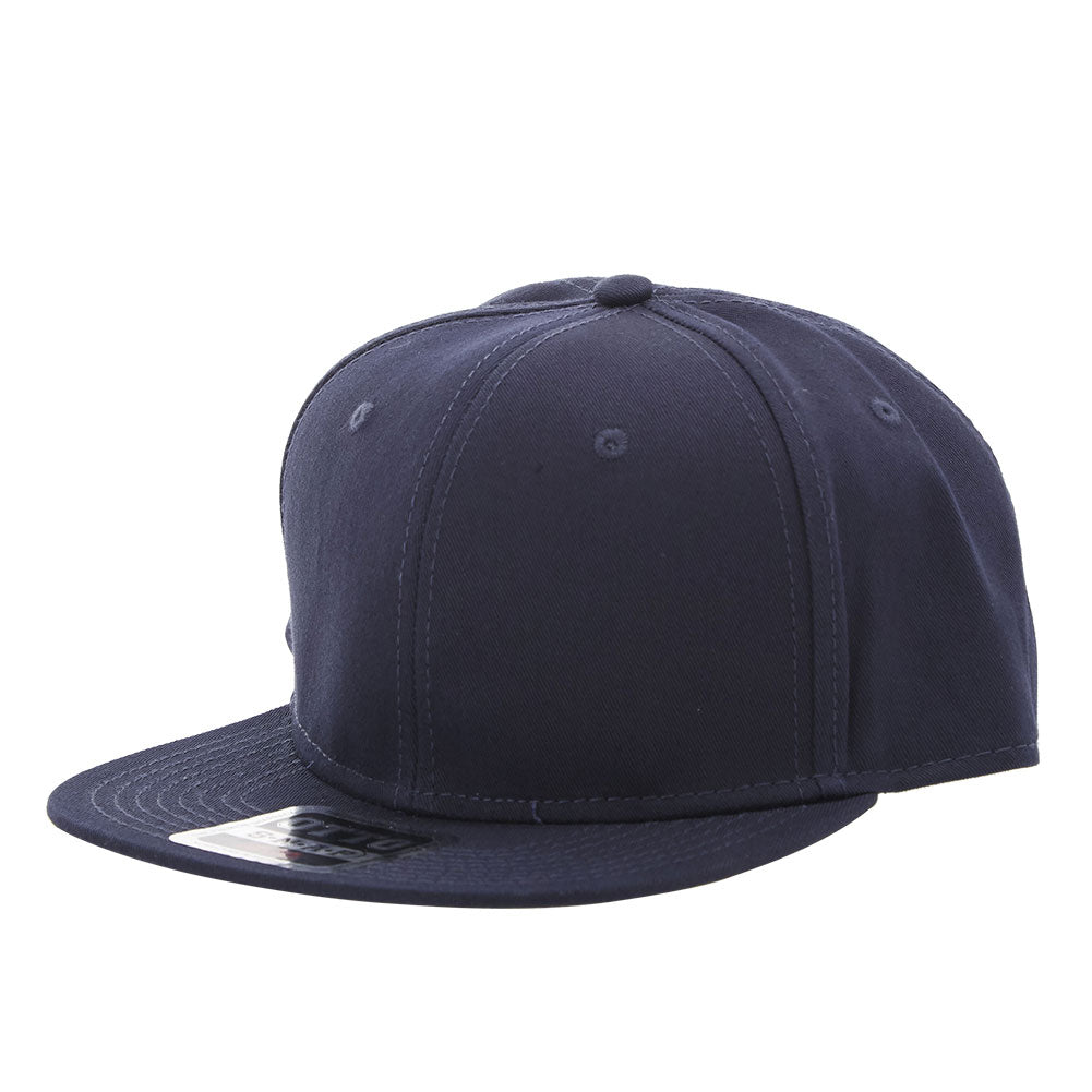 オット キャップ OTTO CAP #125-1038 Cotton Twill Round Flat Visor (4.ネイビー) 4.ネイビー