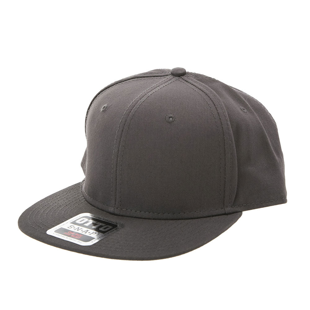 オット キャップ OTTO CAP #125-1038 Cotton Twill Round Flat Visor (7.チャコールグレー) 7.チャコールグレー