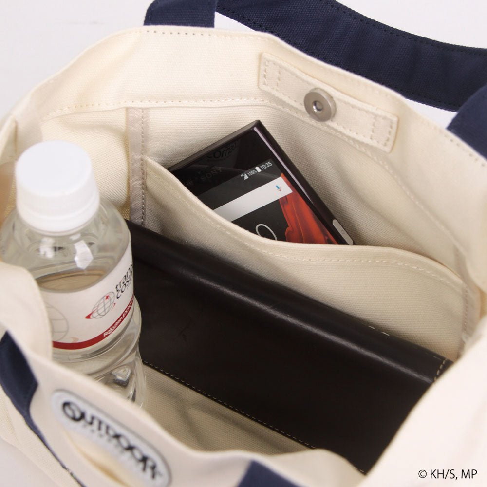 アウトドアプロダクツ OUTDOOR PRODUCTS 【僕のヒーローアカデミア×OUTDOOR PRODUCTS】キーホルダー付きミニキャラトート 轟焦凍×エンデヴァー (ホワイト(轟焦凍×エンデヴァー)) ホワイト(轟焦凍×エンデヴァー)