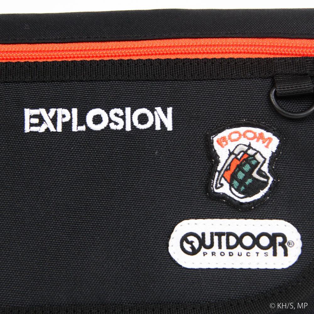 アウトドアプロダクツ OUTDOOR PRODUCTS 【僕のヒーローアカデミア×OUTDOOR PRODUCTS】缶バッチ付きフラップショルダー (グレー(死柄木弔)) グレー(死柄木弔)