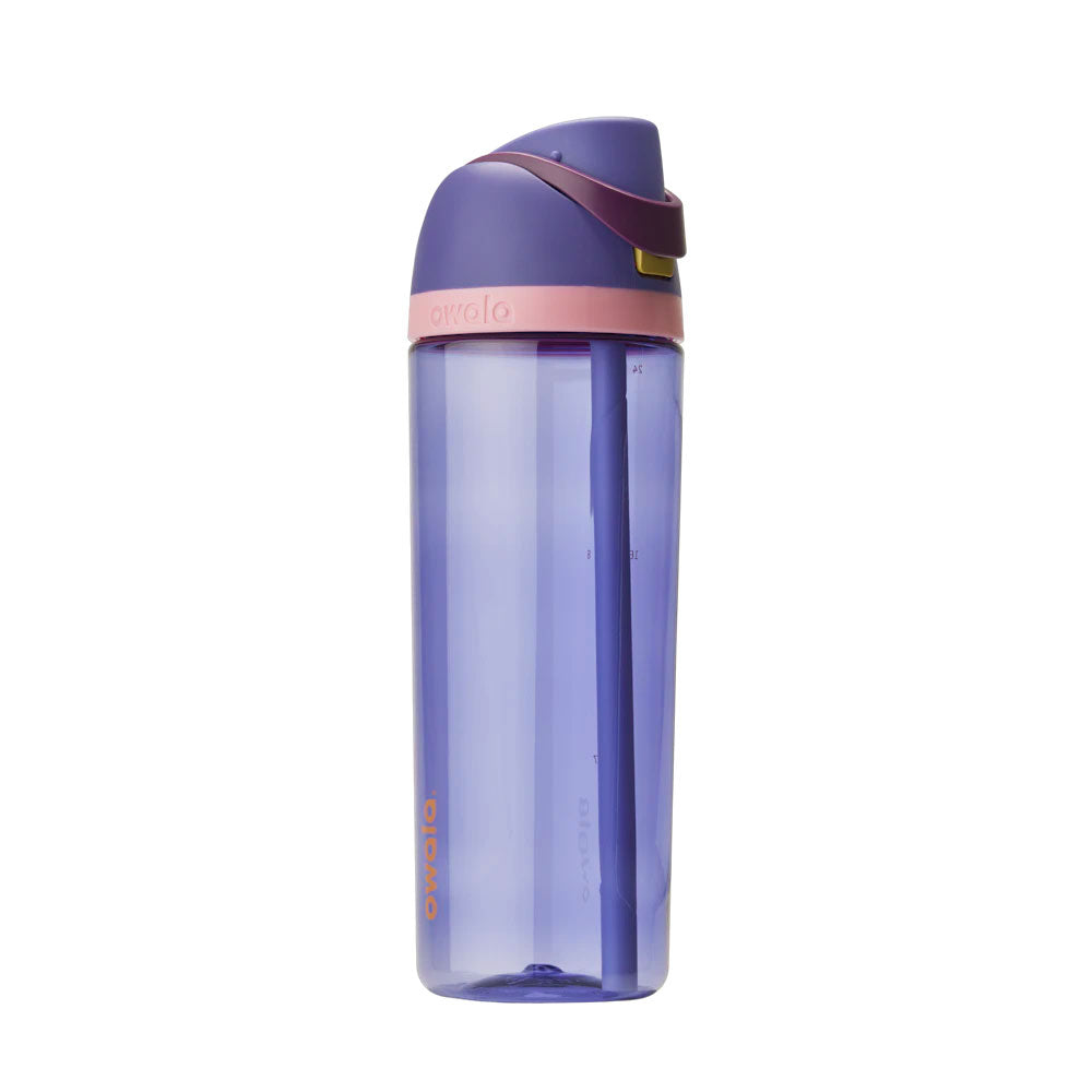 オワラ owala 日本正規品 水筒 ウォーターボトル ストロー付き 大人 透明 740ml ワンタッチ かわいい ハンドル 軽量 ワンタッチオープン おしゃれ ドリンクボトル FreeSip Tritan 25oz 【返品不可商品】 (BlueJay) BlueJay