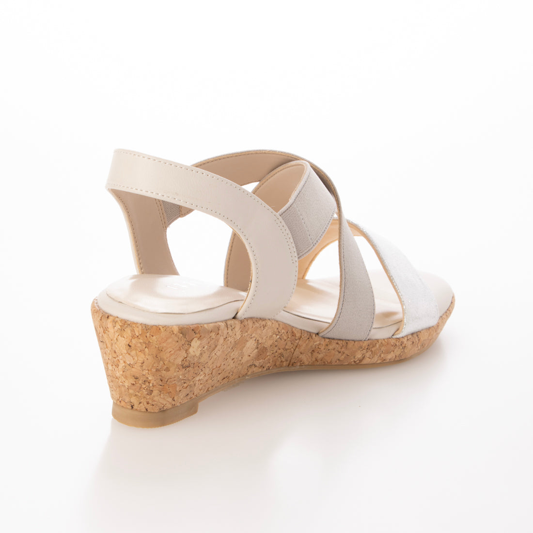 ピッティ Pitti 【WEB限定】コルクウエッジサンダル (シルバー) シルバー