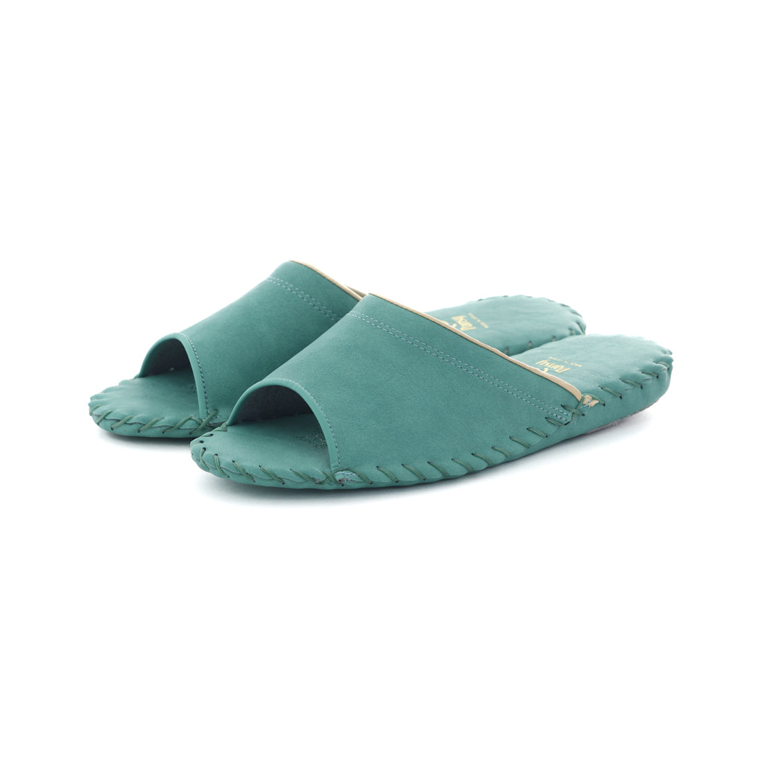 パンジー Pansy レディース スリッパ ルームシューズ 室内履き シンプル フラット レザー 婦人用 9505J カラフル 日本製 (グリーン) グリーン