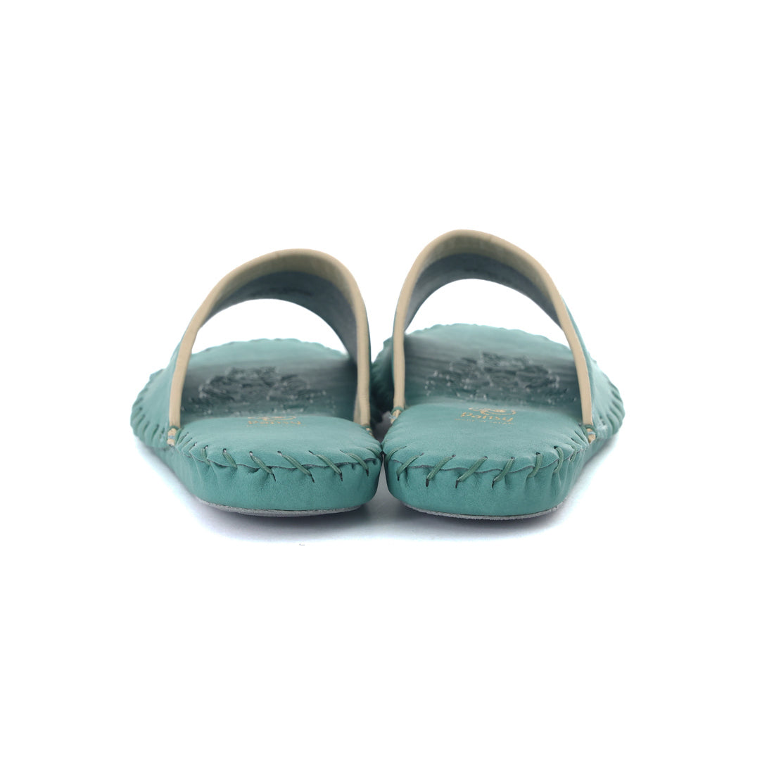 パンジー Pansy レディース スリッパ ルームシューズ 室内履き シンプル フラット レザー 婦人用 9505J カラフル 日本製 (グリーン) グリーン