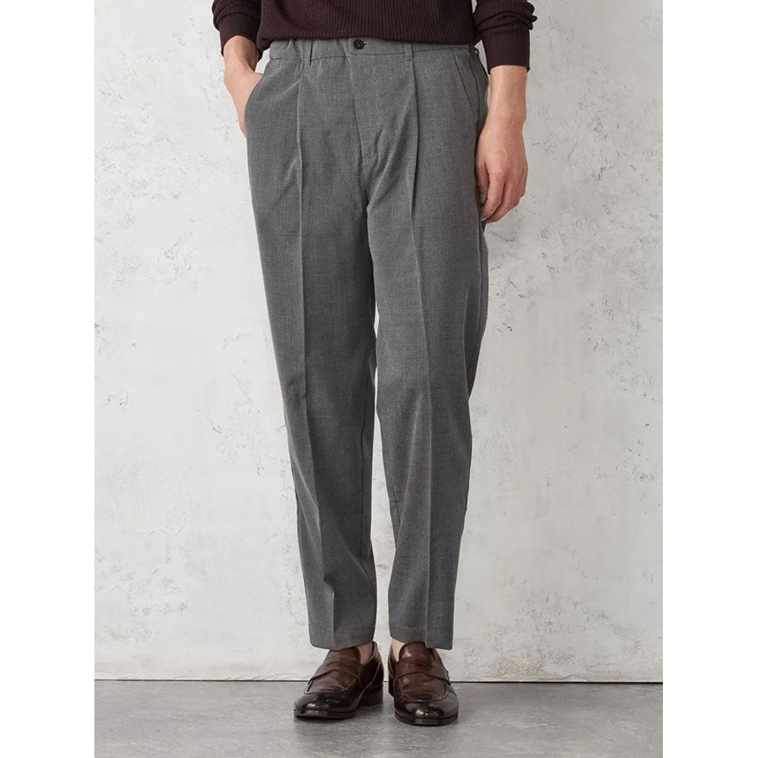 パーフェクトスーツファクトリー Perfect Suit FActory 【サイズフリー】WEB限定 スラックス TOKYO RUN グレンチェック (C.グレー) C.グレー