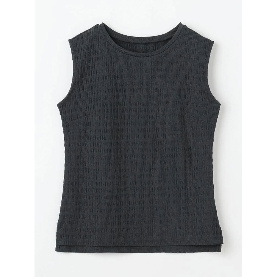 パーフェクトスーツファクトリー Perfect Suit FActory クラッシュジャガード タンクトップ (C.グレー) C.グレー