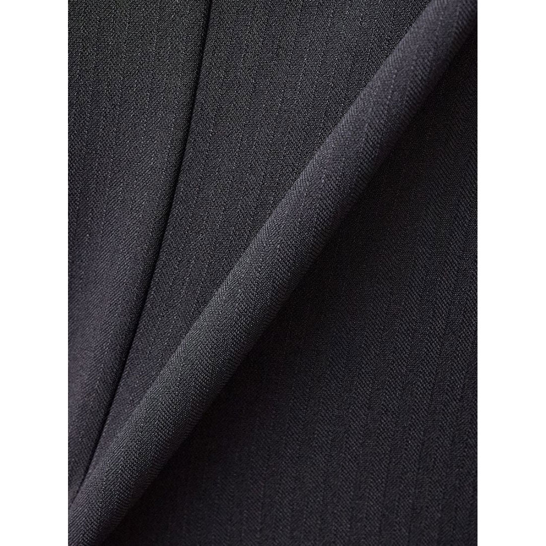 パーフェクトスーツファクトリー Perfect Suit FActory 【上下洗える】梳毛調テーパードパンツ ストライプ