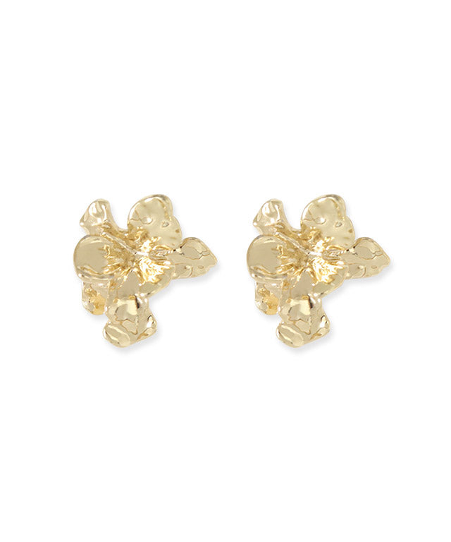Marvelous by Pierrot Metal Flower Earrings