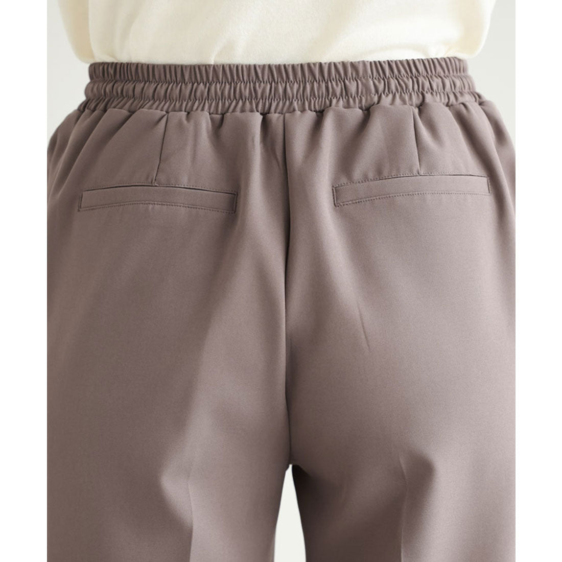 マーベラス バイ ピエロ marvelous by Pierrot 【低身長向け】ストレッチテーパードイージーパンツ