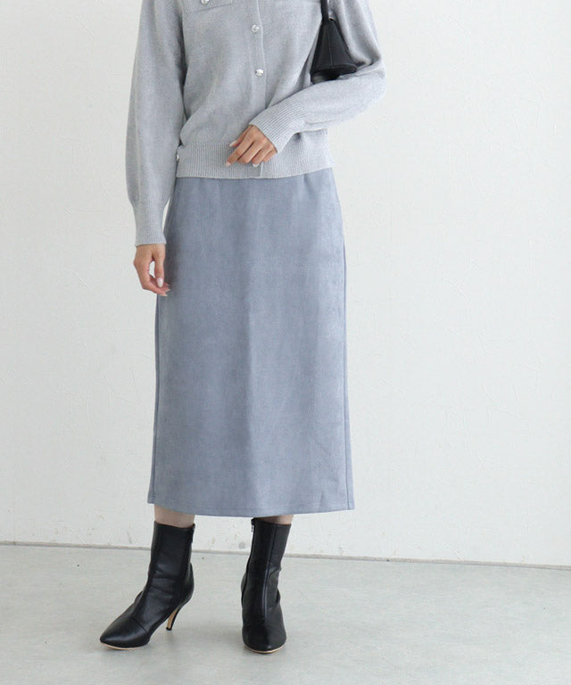 マーベラス バイ ピエロ marvelous by Pierrot カットスエードタイトスカート (アイボリー) 【ノーマル】 アイボリー