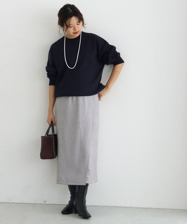 マーベラス バイ ピエロ marvelous by Pierrot カットスエードタイトスカート (アイボリー) 【ノーマル】 アイボリー