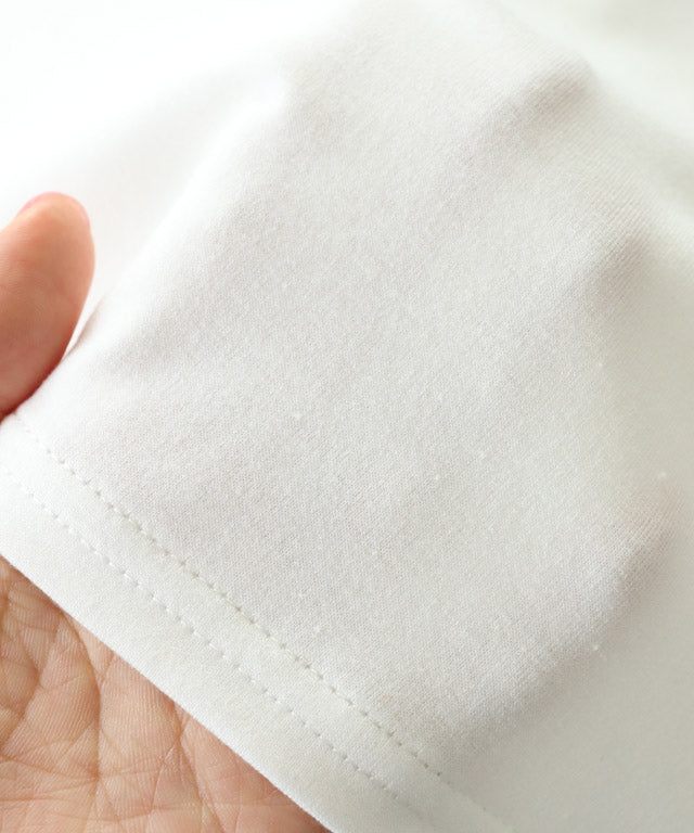 マーベラス バイ ピエロ marvelous by Pierrot 【静電気防止】デザインが選べるドッキングカットソー【パールカフス/クルーネック】 (パールカフス/チャコール) パールカフス/チャコール