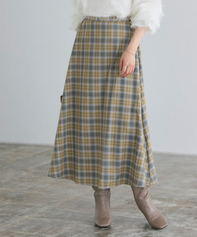 Marvelous by Pierrot 【For Shorter Heights】 Selectable Check Pattern Flared Skirt