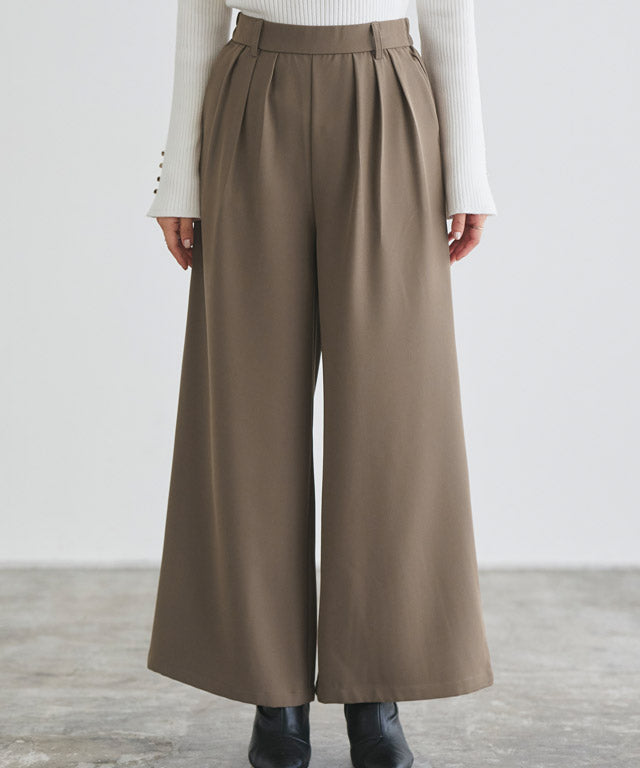マーベラス バイ ピエロ marvelous by Pierrot 細見えタックワイドパンツ