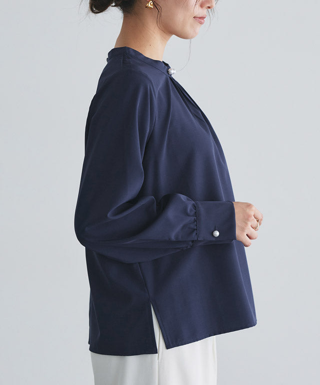 マーベラス バイ ピエロ marvelous by Pierrot パールボタンタックブラウス