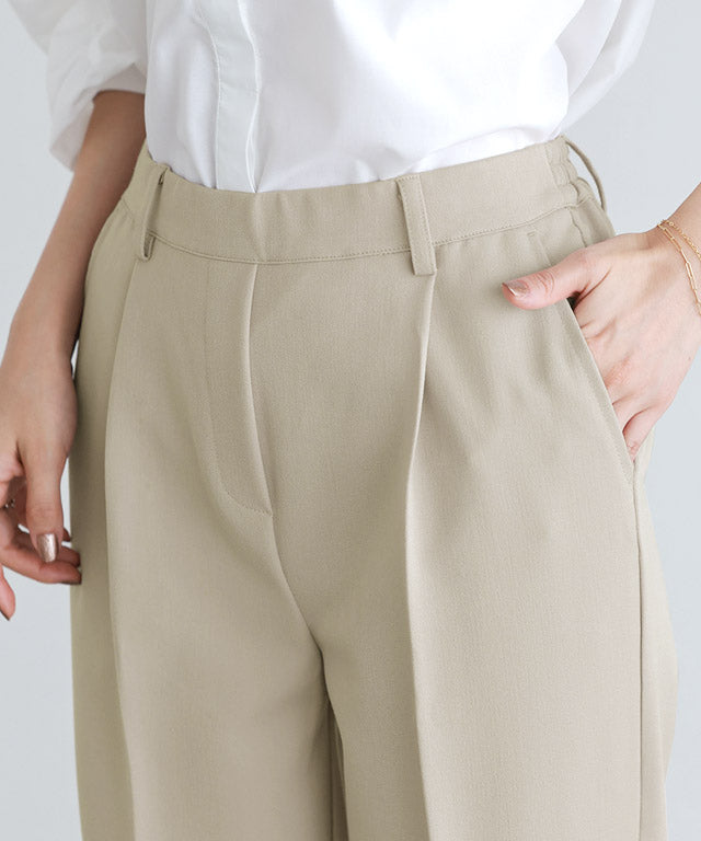 マーベラス バイ ピエロ marvelous by Pierrot 【高身長向け】高見えゆるテーパードパンツ (ストライプ/グレー) ストライプ/グレー