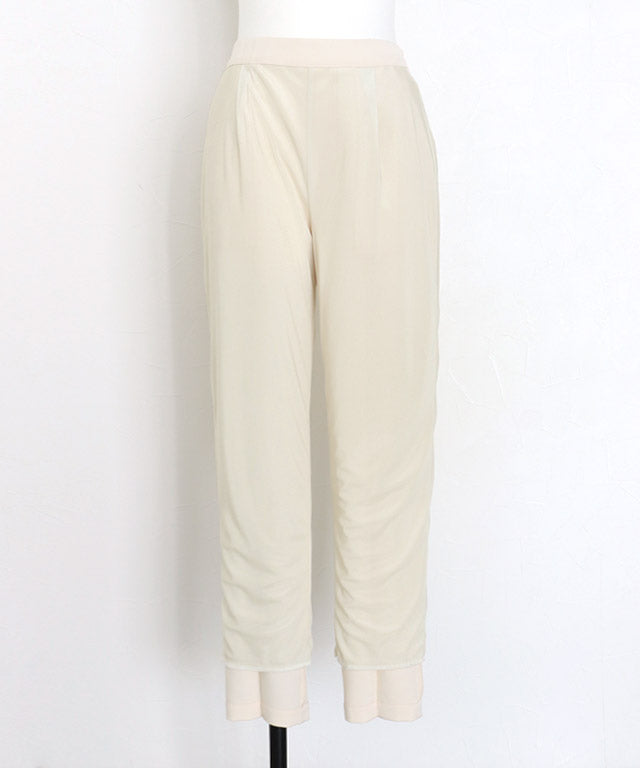 マーベラス バイ ピエロ marvelous by Pierrot 【高身長向け】高見えゆるテーパードパンツ (ストライプ/グレー) ストライプ/グレー