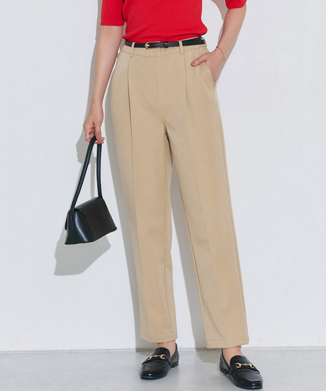 マーベラス バイ ピエロ marvelous by Pierrot 【高身長向け】高見えゆるテーパードパンツ (ストライプ/グレー) ストライプ/グレー