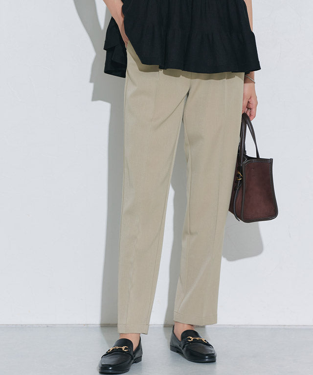 マーベラス バイ ピエロ marvelous by Pierrot 【高身長向け】高見えゆるテーパードパンツ (ストライプ/グレー) ストライプ/グレー