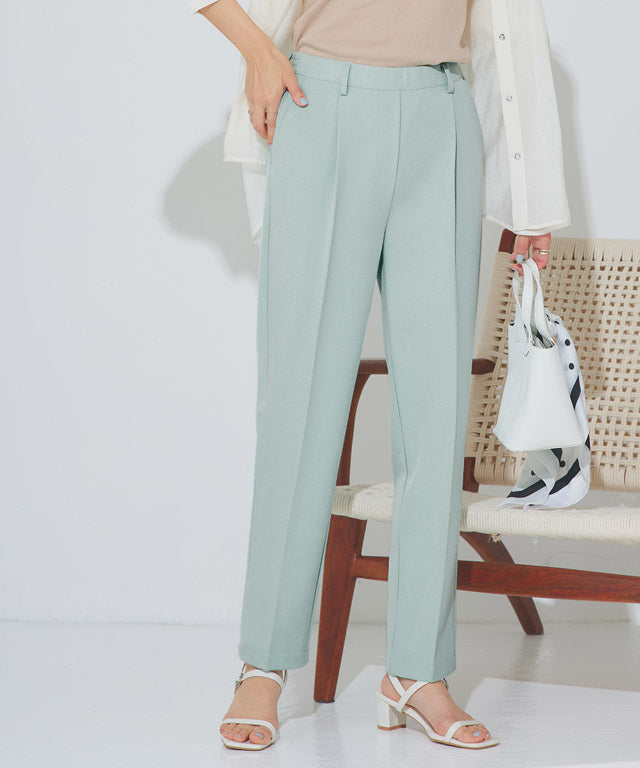 マーベラス バイ ピエロ marvelous by Pierrot 【高身長向け】高見えゆるテーパードパンツ (ストライプ/グレー) ストライプ/グレー