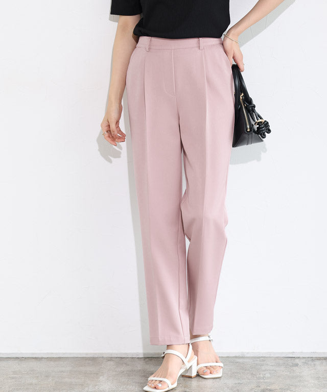 マーベラス バイ ピエロ marvelous by Pierrot 【高身長向け】高見えゆるテーパードパンツ (ストライプ/グレー) ストライプ/グレー