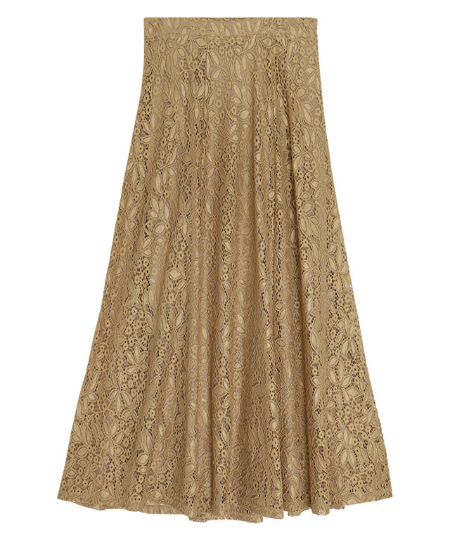 Lace Semi-Flared Skirt