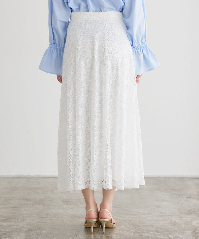 Lace Semi-Flared Skirt