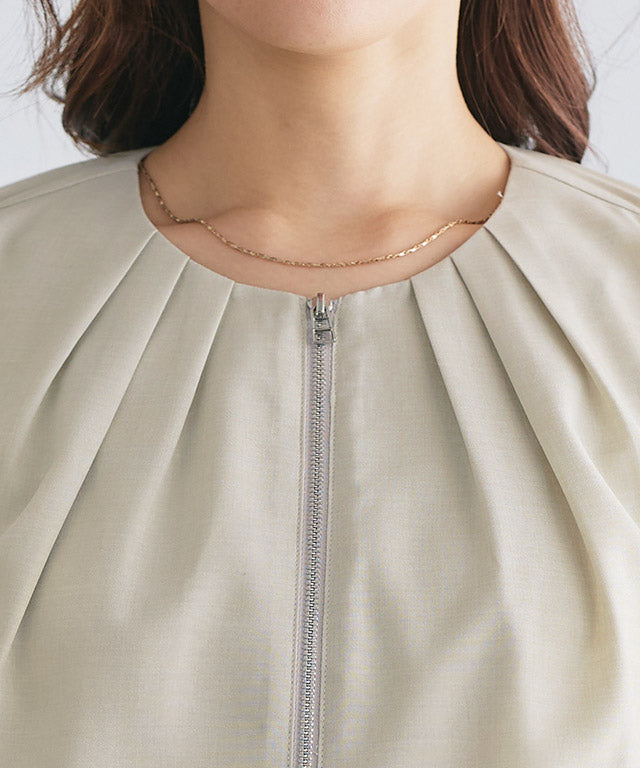 マーベラス バイ ピエロ marvelous by Pierrot リネンタッチライトブルゾン (ブラック) ブラック