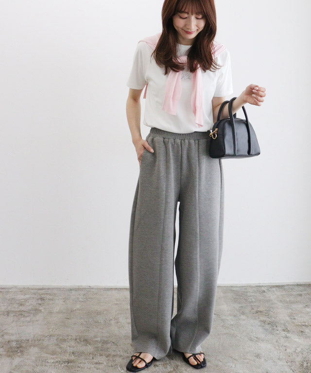 マーベラス バイ ピエロ marvelous by Pierrot ダンボールスウェットカーブパンツ (杢グレー) 杢グレー