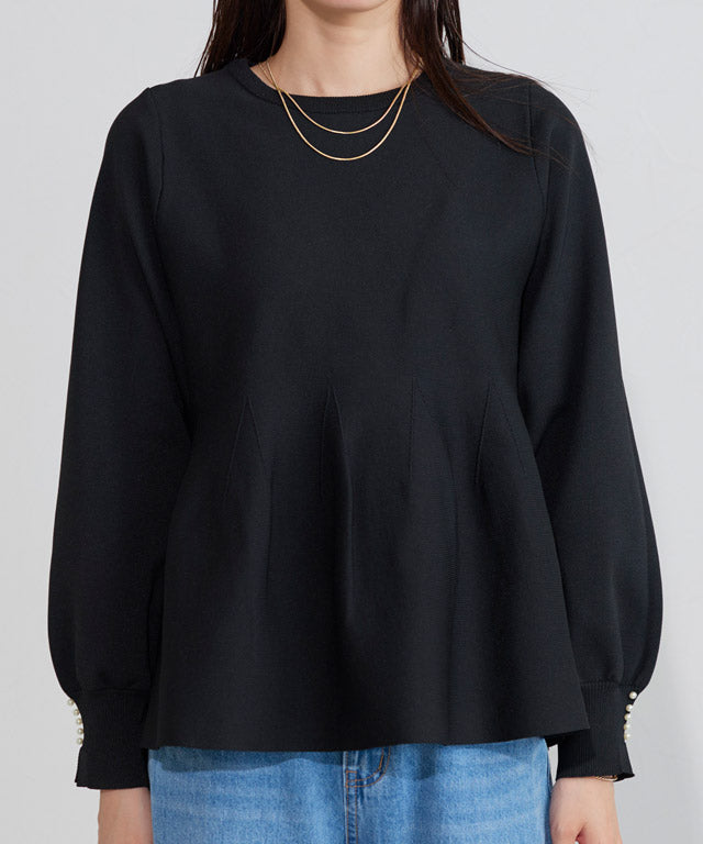 マーベラス バイ ピエロ marvelous by Pierrot 構築デザインペプラムニット (アイボリー) アイボリー