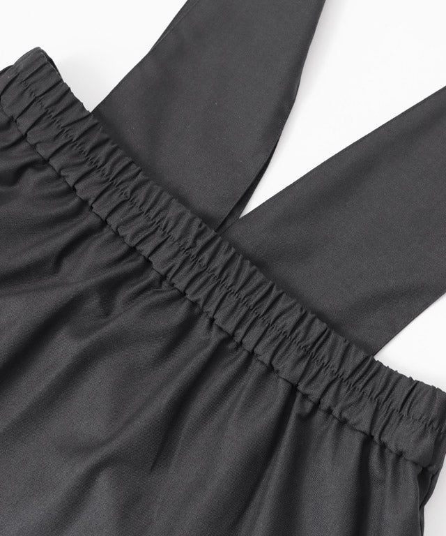 マーベラス バイ ピエロ marvelous by Pierrot 無地と柄から選べるラップ風ジャンパースカート (無地/チャコール) 無地/チャコール