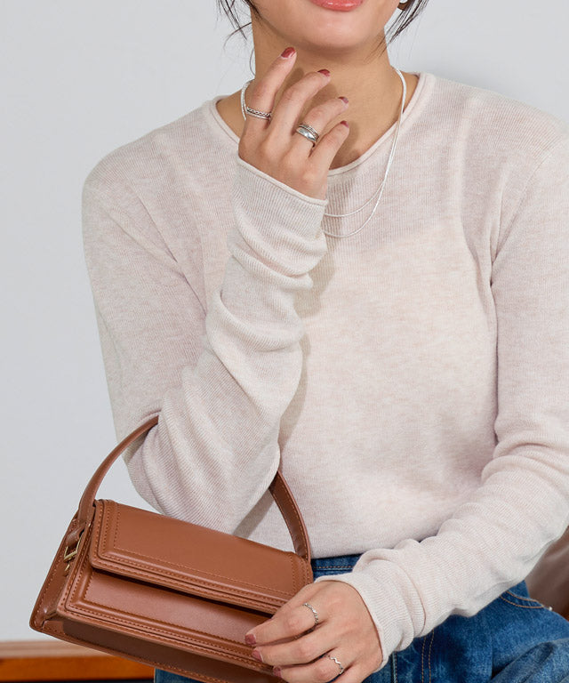 マーベラス バイ ピエロ marvelous by Pierrot 細リブシンプルニット (エクリュ) エクリュ