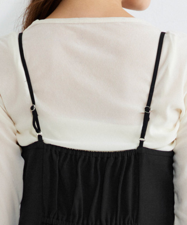 マーベラス バイ ピエロ marvelous by Pierrot フレアキャミワンピース (ブラック) ブラック