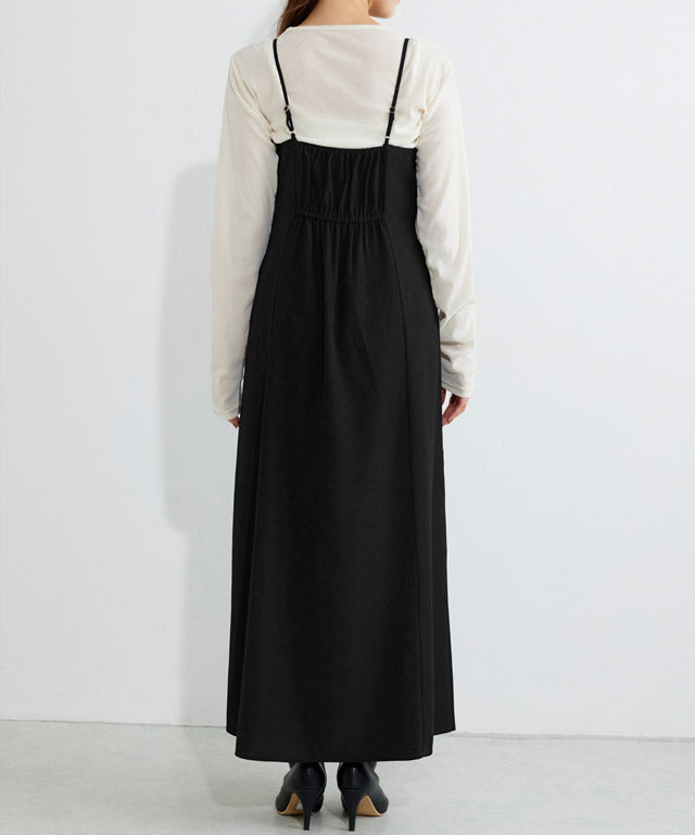 マーベラス バイ ピエロ marvelous by Pierrot フレアキャミワンピース (ブラック) ブラック