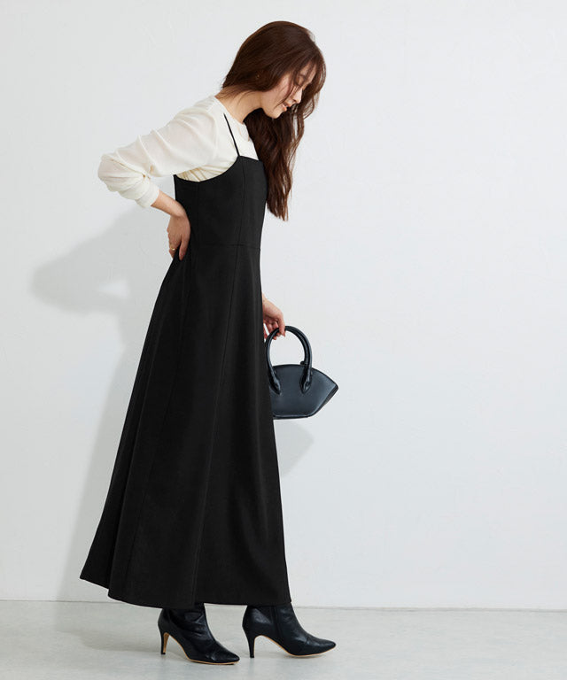 マーベラス バイ ピエロ marvelous by Pierrot フレアキャミワンピース (ブラック) ブラック