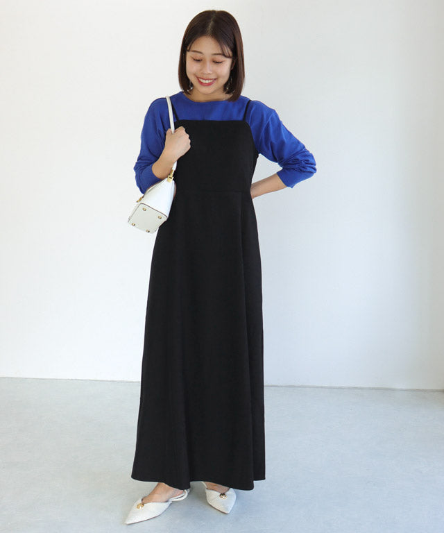 マーベラス バイ ピエロ marvelous by Pierrot フレアキャミワンピース (ブラック) ブラック